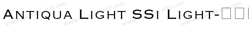 Antiqua Light SSi Light字体转换